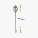'Love You More' Engraved Spoon Browze