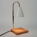 Aromatherapy Candle-Melting Lamp with Wooden Base Browze