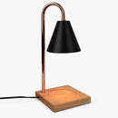 Aromatherapy Candle-Melting Lamp with Wooden Base Browze