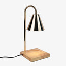 Aromatherapy Candle-Melting Lamp with Wooden Base Browze