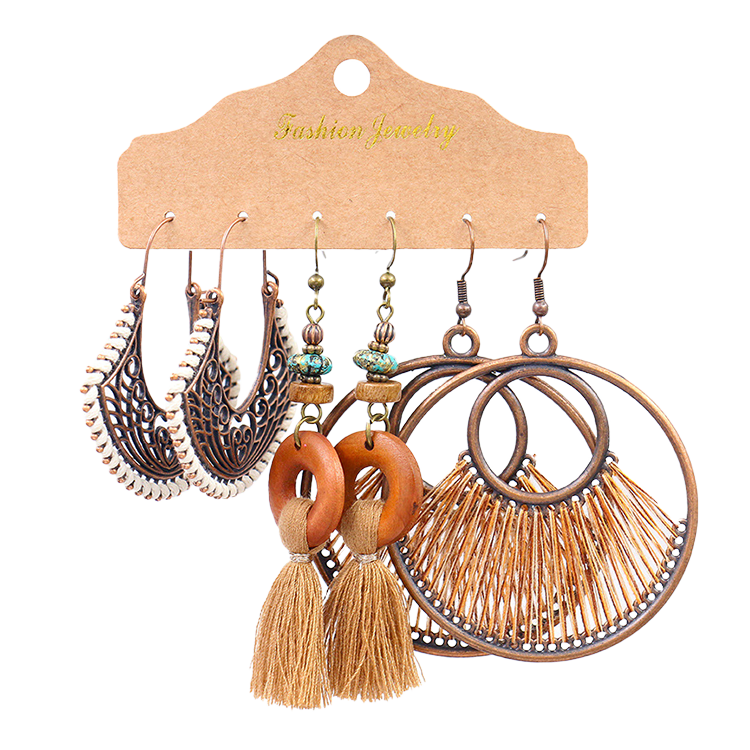 Boho Style Dangle Earring 3-Pack CS Accessory Partners