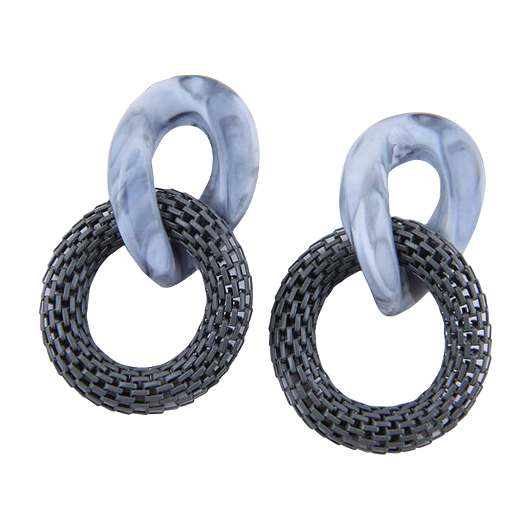 Acrylic Mesh Chain Earrings CS Accessory Partners
