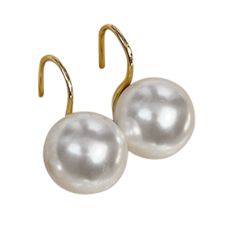 Austria Shijia Pearl S925 Sterling Silver Gold-Plated Earhooks CS Accessory Partners