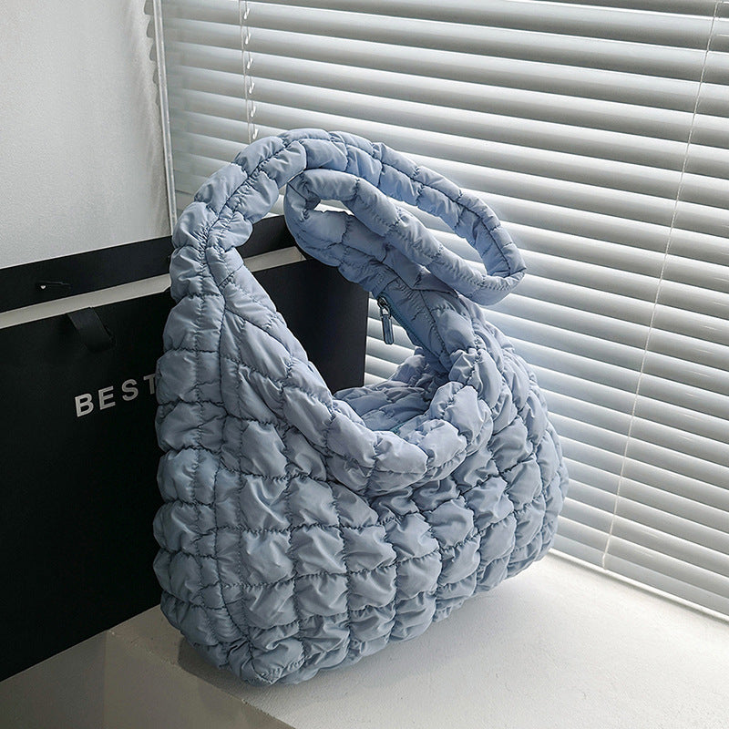 Large Format Pleated Cloud Shoulder Bag CS Accessory Partners