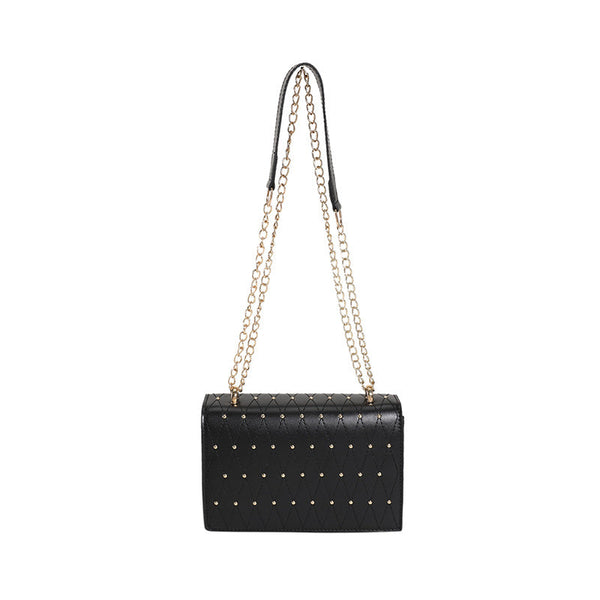 Rhombus Pattern Gold Detail Shoulder Bag CS Accessory Partners