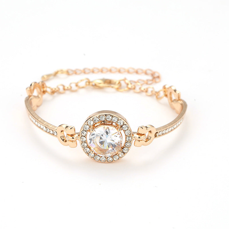Cuff Bracelet With Round Rhinestone CS Accessory Partners