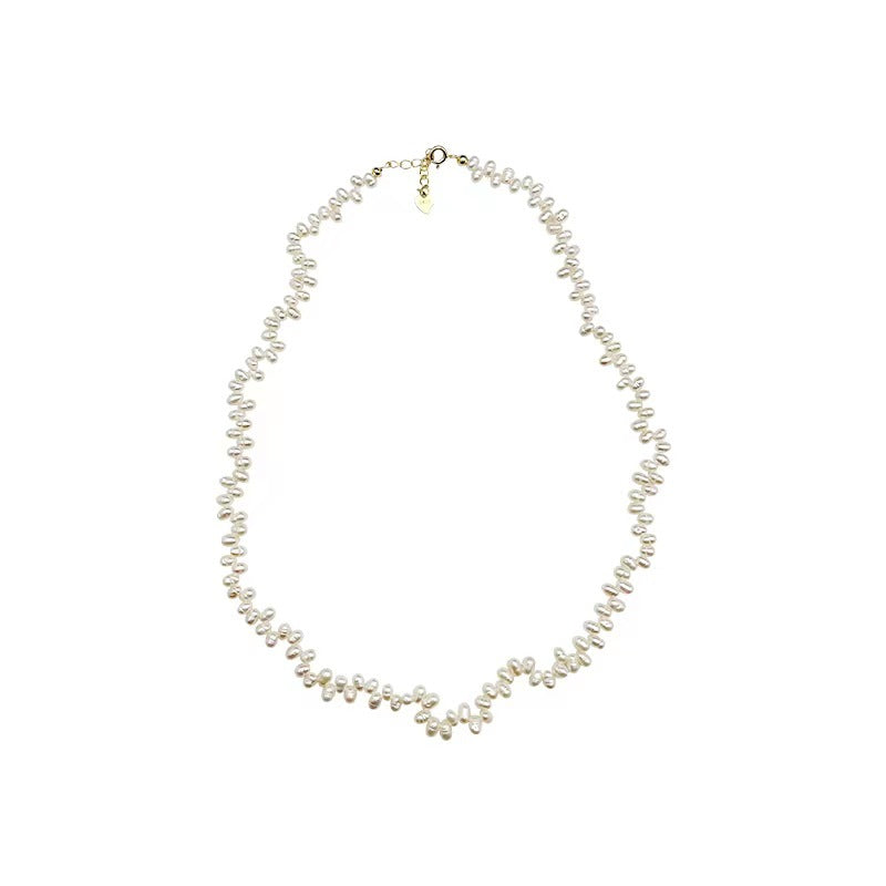 14k Gold Plated Baroque Natural Pearl Necklace CS Accessory Partners