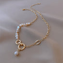 Gold Plated Pearl Chain Necklace CS Accessory Partners