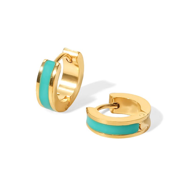 Stainless Steel 18k Gold Plated Hoop Earring CS Accessory Partners