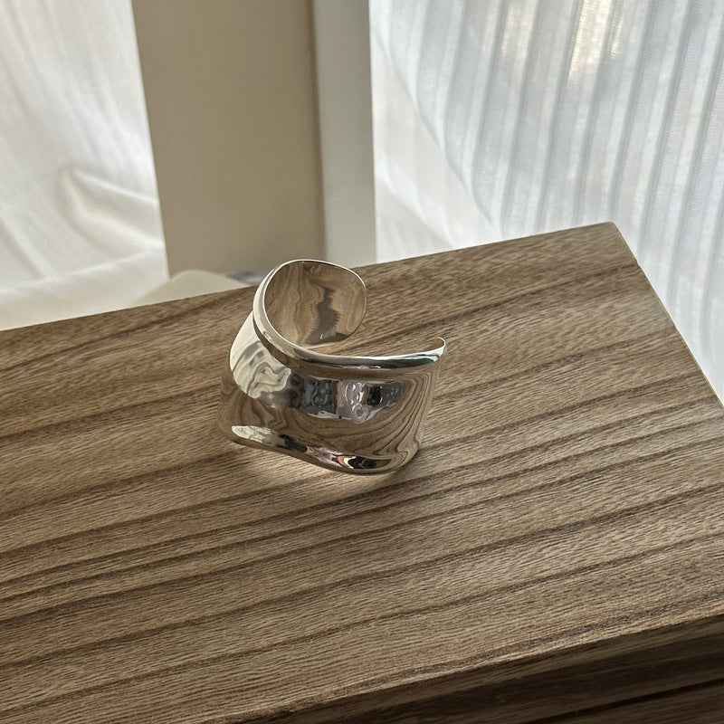 Sterling Silver Wide Cuff CS Accessory Partners