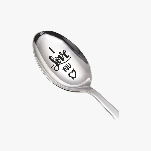 'I Love You' Engraved Spoon Browze
