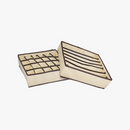 Foldable Drawer Organizer Set 4-Piece Browze