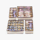 Foldable Drawer Organizer Set 4-Piece Browze