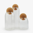 Cork Ball Lid Glass Jar Browze