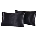 Queen Satin Poly Pillowcase Set 2-Piece Browze