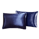 Queen Satin Poly Pillowcase Set 2-Piece Browze