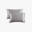 Queen Satin Poly Pillowcase Set 2-Piece Browze