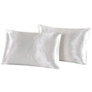 Queen Satin Poly Pillowcase Set 2-Piece Browze