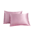 Queen Satin Poly Pillowcase Set 2-Piece Browze