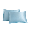 Queen Satin Poly Pillowcase Set 2-Piece Browze