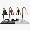 Desk Lamp Candle Warmer with Marble-Pattern Base Browze