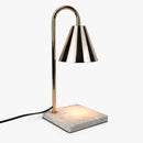 Desk Lamp Candle Warmer with Marble-Pattern Base Browze