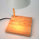 Aromatherapy Candle-Melting Lamp with Wooden Base Browze