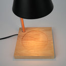 Aromatherapy Candle-Melting Lamp with Wooden Base Browze