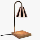 Aromatherapy Candle-Melting Lamp with Wooden Base Browze
