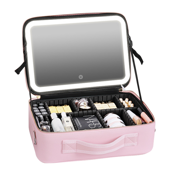 Cosmetic Travel Case With LED Mirror | Browze