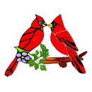 Cardinal Sun Catcher Browze