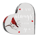 Cardinal Acrylic Heart Memorial Browze Factory