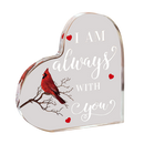 Cardinal Acrylic Heart Memorial Browze Factory