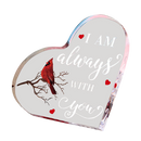 Cardinal Acrylic Heart Memorial Browze Factory