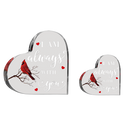 Cardinal Acrylic Heart Memorial Browze Factory