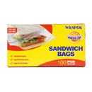 Reseable Sandwich Bags 100 Piece Browze