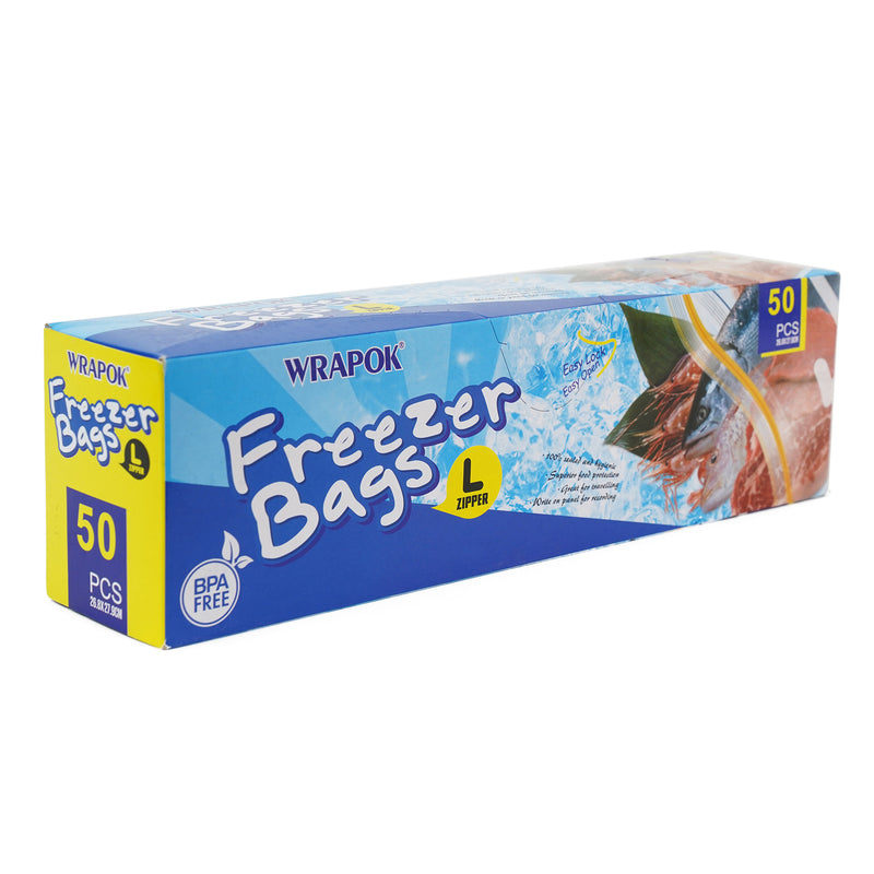 Large Reseable Freezer Bags 50 Piece Browze