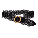 Woven Rattan Straw Waist Belt CS Accessory Partners