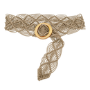 Woven Rattan Straw Waist Belt CS Accessory Partners