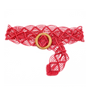 Woven Rattan Straw Waist Belt CS Accessory Partners