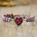 Double Layer Stone Heart Bracelet CS Accessory Partners