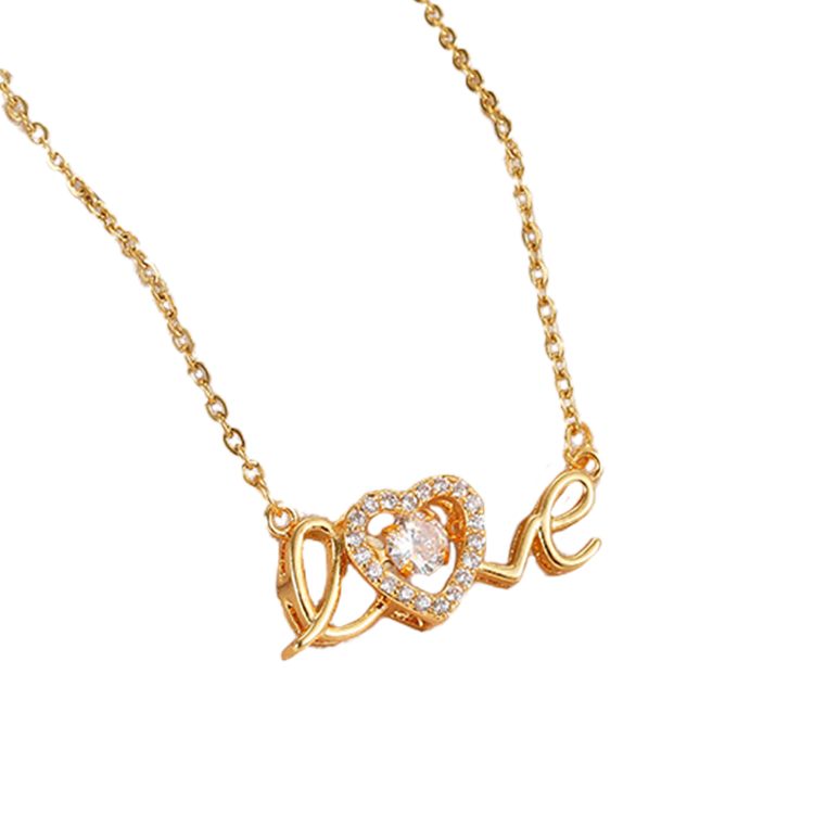 LOVE Heart Pendant Necklace CS Accessory Partners