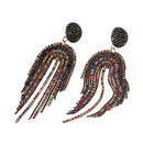 Shiny Beads Tassel Earrings CS Accessory Partners