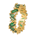 Diamonds & Zircon Inlaid Gold Plated Ring CS Accessory Partners