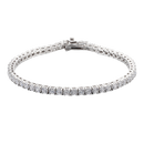 Sterling Silver Man Made Diamond Tennis Bracelet CS Accessory Partners