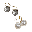 Austria Shijia Pearl S925 Sterling Silver Gold-Plated Earhooks CS Accessory Partners