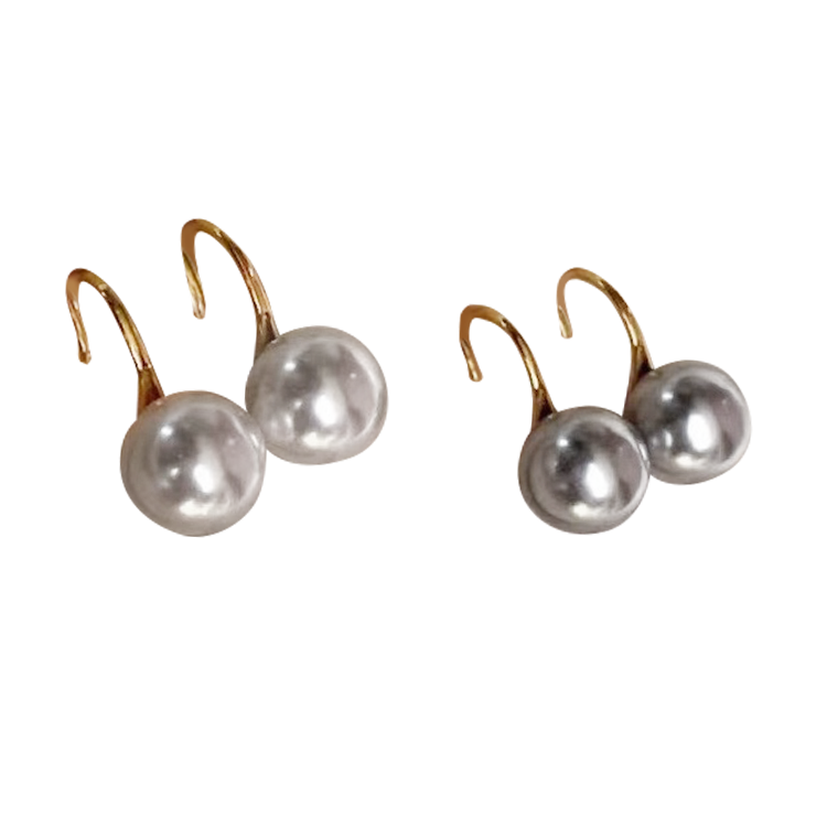 Austria Shijia Pearl S925 Sterling Silver Gold-Plated Earhooks CS Accessory Partners