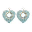 Boho Heart Shape Tassel Earrings CS Accessory Partners