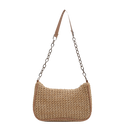 Weave Straw Chain Detail Shoulder Bag CS Accessory Partners