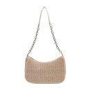 Weave Straw Chain Detail Shoulder Bag CS Accessory Partners